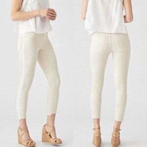 DL1961 Women's NWT Florence Cropped Mid-Rise Raw Hem Sheridan Skinny Jeans Sz 25
